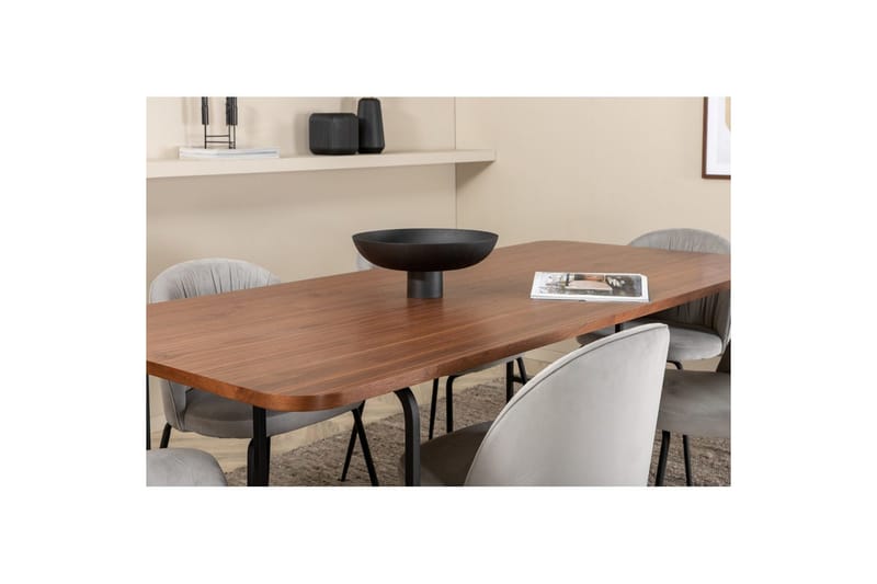 Rektangulært spisestuesett Uno, Wrinkles - Møbler - Bord - Spisegruppe