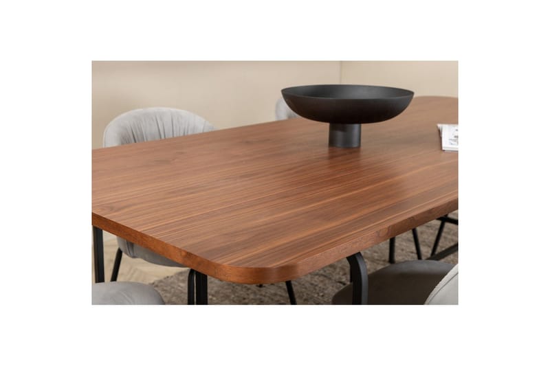 Rektangulært spisestuesett Uno, Wrinkles - Møbler - Bord - Spisegruppe