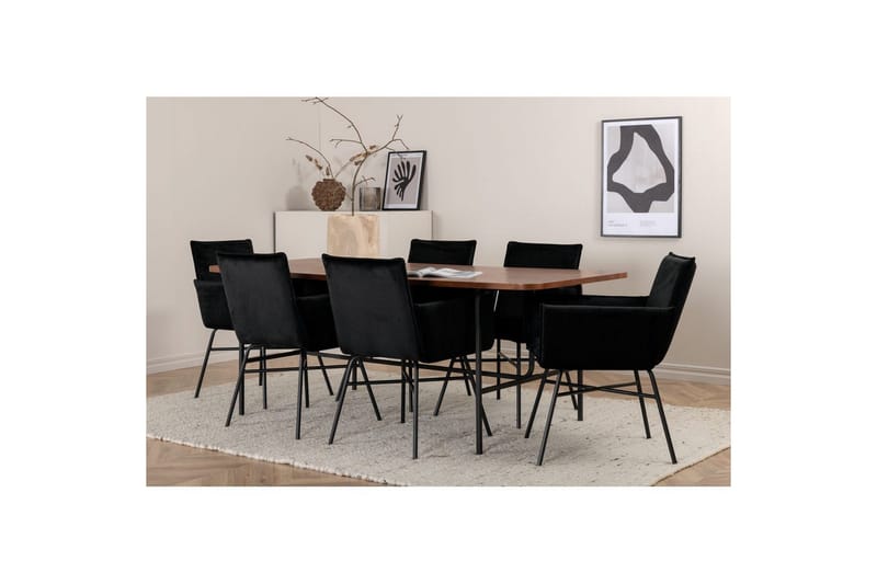 Rektangulært spisestuesett Uno, Petra - Møbler - Bord - Spisegruppe