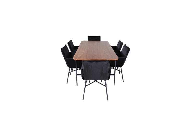 Rektangulært spisestuesett Uno, Petra - Møbler - Bord - Spisegruppe