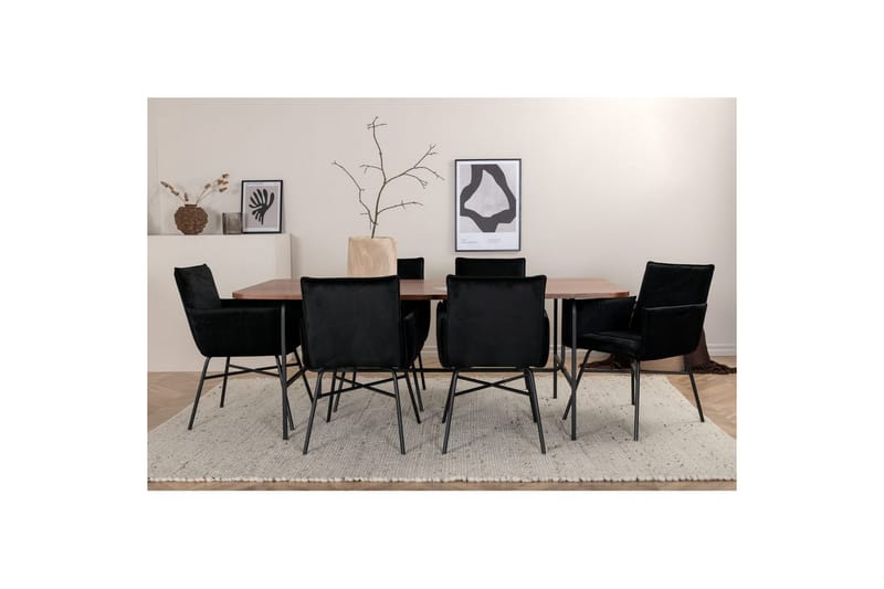 Rektangulært spisestuesett Uno, Petra - Møbler - Bord - Spisegruppe