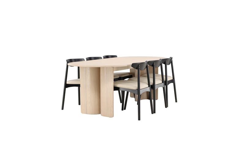 Rektangulært spisestuesett Ven, Tyresö - Beige - Møbler - Bord - Spisegruppe