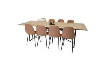 Rektangulært spisestuesett Padang, Polar - 8 - Møbler - Bord - Spisegruppe