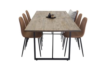 Rektangulært spisestuesett Padang, Polar - 6 - Møbler - Bord - Spisegruppe