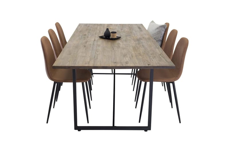 Rektangulært spisestuesett Padang, Polar - 6 - Møbler - Bord - Spisegruppe