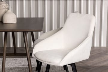 Rektangulär matgrupp Venture Home Beige Mörkbrun 4st - Møbler - Bord - Spisegruppe