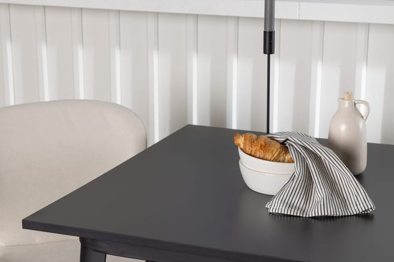 Rektangulär matgrupp Venture Home Beige Svart 2st - M øbler - Bord - Spisegruppe