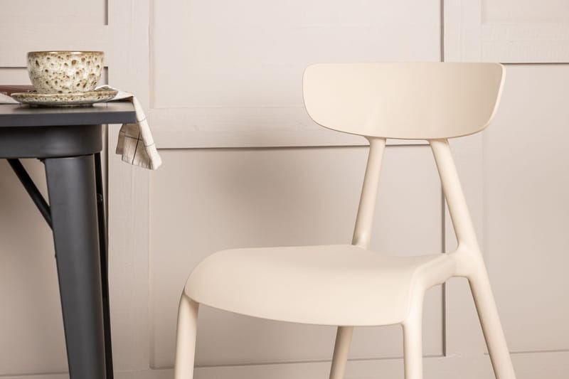 Rektangulär matgrupp Venture Home Beige Svart 2st - M øbler - Bord - Spisegruppe