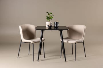 Rektangulär matgrupp Venture Home Beige Svart 2st - Møbler - Bord - Spisegruppe