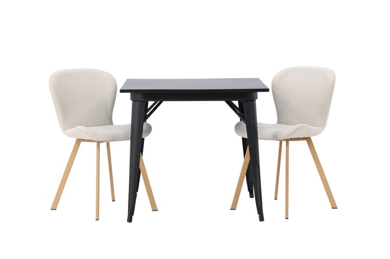 Rektangulär matgrupp Venture Home Beige Svart 2st - Møbler - Bord - Spisegruppe