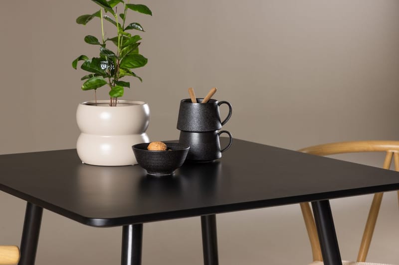 Rektangulär matgrupp Venture Home Beige Svart 2st - M øbler - Bord - Spisegruppe