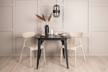 Rektangulär matgrupp Venture Home Beige Svart 2st - Møbler - Bord - Spisegruppe