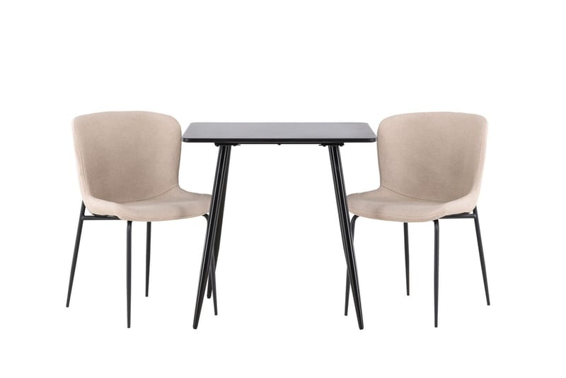 Rektangulär matgrupp Venture Home Beige Svart 2st - Møbler - Bord - Spisegruppe