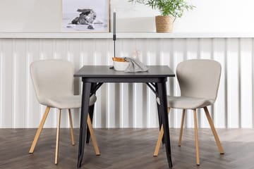 Rektangulär matgrupp Venture Home Beige Svart 2st - Møbler - Bord - Spisegruppe