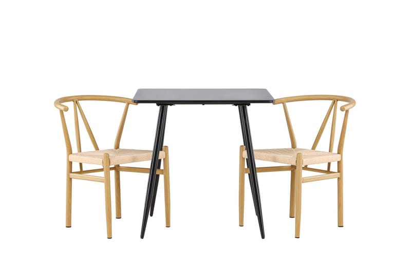 Rektangulär matgrupp Venture Home Beige Svart 2st - Møbler - Bord - Spisegruppe