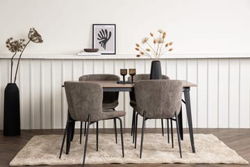 Rektangulär matgrupp Venture Home Beige Valnöt 4st - Møbler - Bord - Spisegruppe