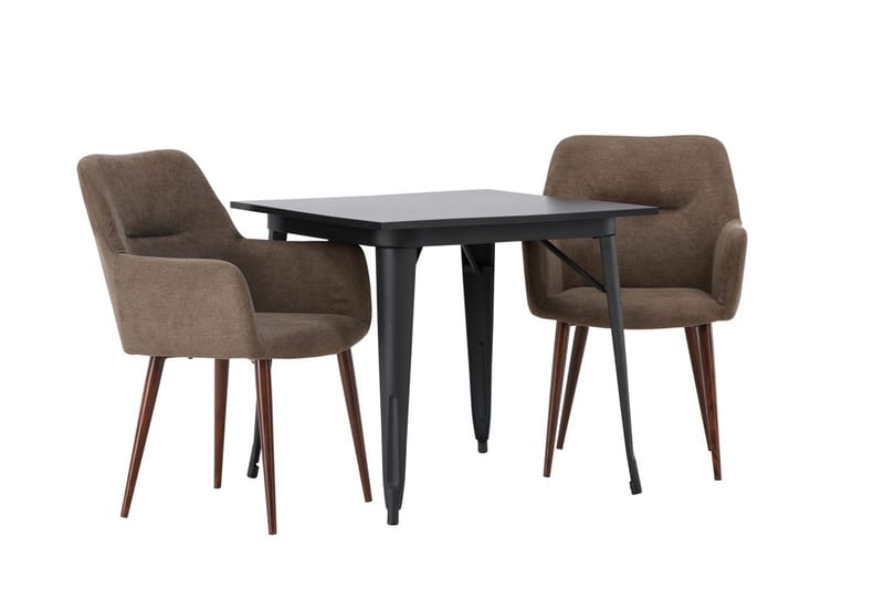 Rektangulär matgrupp Venture Home Brun Svart 2st - Møbler - Bord - Spisegruppe