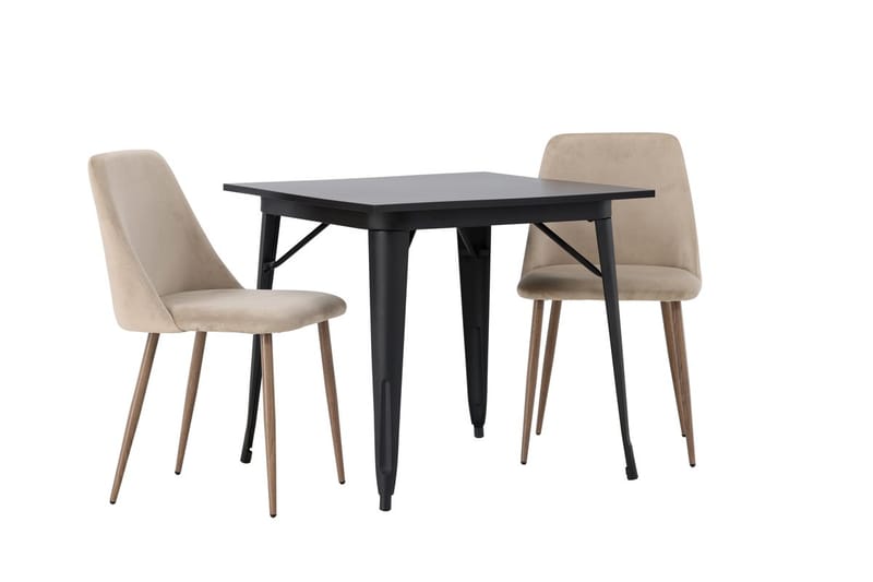 Rektangulär matgrupp Venture Home Brun Svart 2st - Møbler - Bord - Spisegruppe