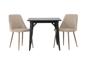 Rektangulär matgrupp Venture Home Brun Svart 2st - Møbler - Bord - Spisegruppe