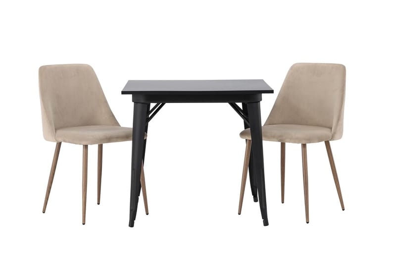 Rektangulär matgrupp Venture Home Brun Svart 2st - Møbler - Bord - Spisegruppe