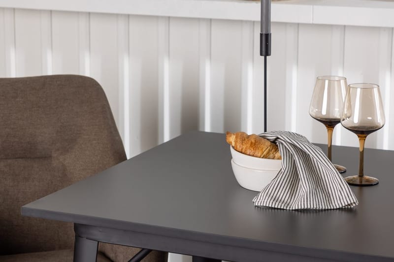 Rektangulär matgrupp Venture Home Brun Svart 2st - Møbler - Bord - Spisegruppe