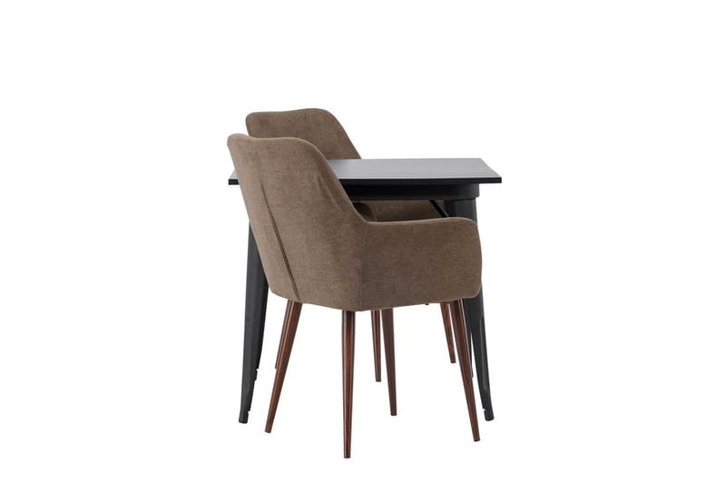 Rektangulär matgrupp Venture Home Brun Svart 2st - Møbler - Bord - Spisegruppe