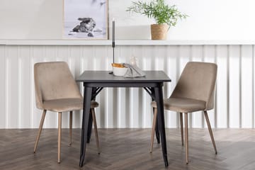 Rektangulär matgrupp Venture Home Brun Svart 2st - Møbler - Bord - Spisegruppe