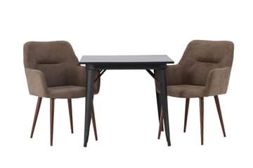 Rektangulär matgrupp Venture Home Brun Svart 2st - Møbler - Bord - Spisegruppe