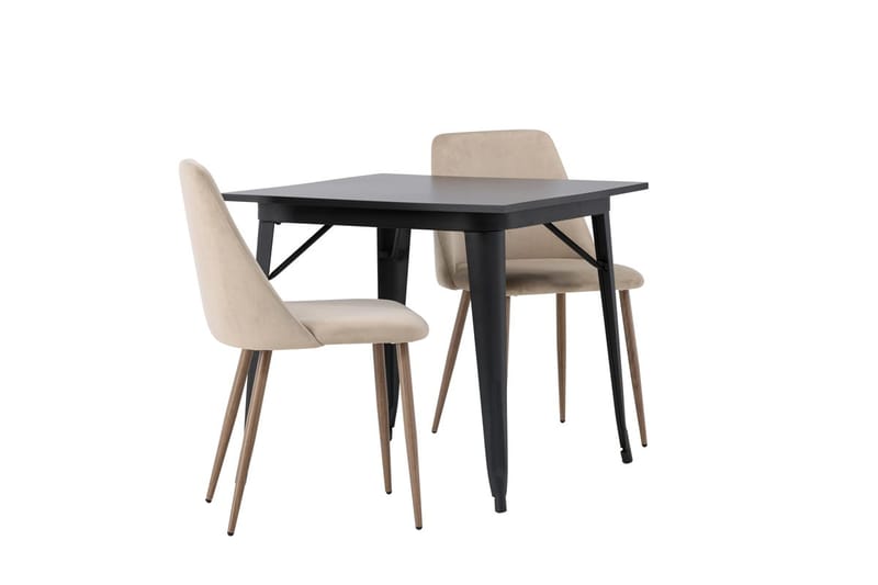 Rektangulär matgrupp Venture Home Brun Svart 2st - Møbler - Bord - Spisegruppe