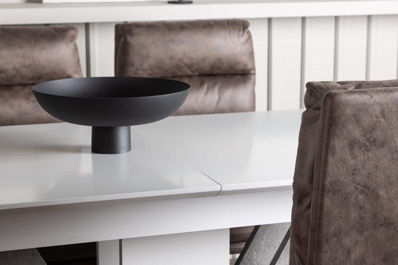 Rektangulär matgrupp Venture Home Brun Vit 4st - Møbler - Bord - Spisegruppe