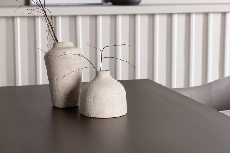 Rektangulär matgrupp Venture Home Grå Mörkbrun 4st - Møbler - Bord - Spisegruppe