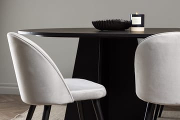 Rektangulär matgrupp Venture Home Grå Svart 6st - Møbler - Bord - Spisegruppe