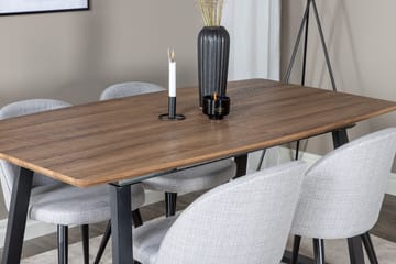 Rektangulär matgrupp Venture Home Grå Valnöt 4st - Møbler - Bord - Spisegruppe