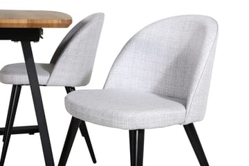 Rektangulär matgrupp Venture Home Grå Valnöt 4st - Møbler - Bord - Spisegruppe