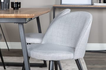 Rektangulär matgrupp Venture Home Grå Valnöt 4st - Møbler - Bord - Spisegruppe