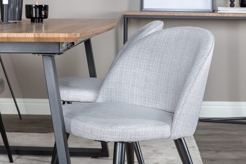 Rektangulär matgrupp Venture Home Grå Valnöt 4st - Møbler - Bord - Spisegruppe