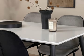 Rektangulär matgrupp Venture Home Grå Vit 4st - Møbler - Bord - Spisegruppe