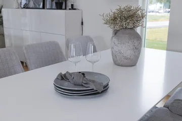 Rektangulär matgrupp Venture Home Grå Vit 6st - Møbler - Bord - Spisegruppe