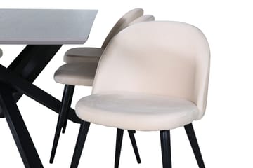 Rektangulär matgrupp Venture Home Grå - Møbler - Bord - Spisegruppe