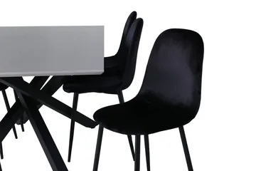Rektangulär matgrupp Venture Home Grå - Møbler - Bord - Spisegruppe