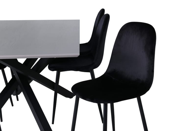 Rektangulär matgrupp Venture Home Grå - Møbler - Bord - Spisegruppe