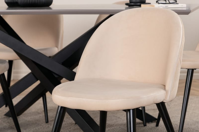 Rektangulär matgrupp Venture Home Grå - Møbler - Bord - Spisegruppe