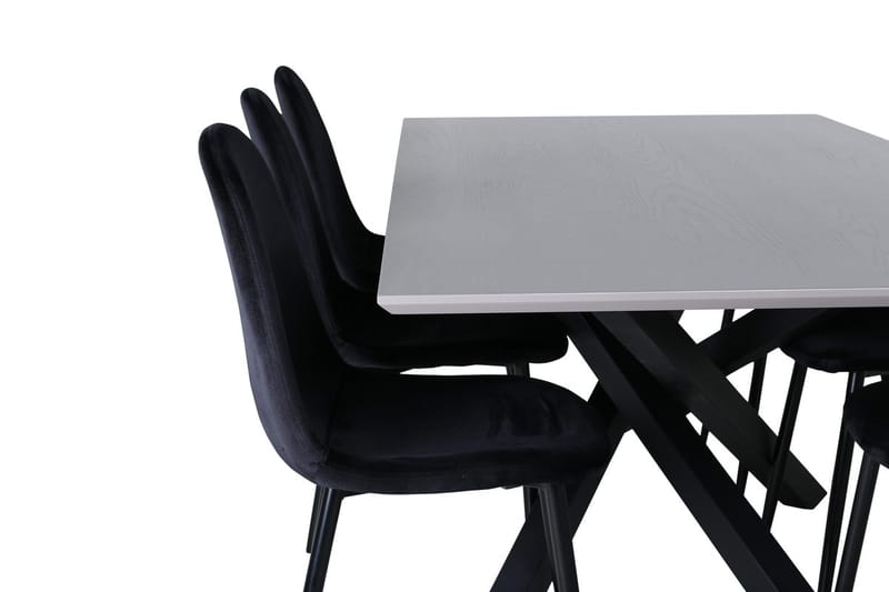 Rektangulär matgrupp Venture Home Grå - Møbler - Bord - Spisegruppe