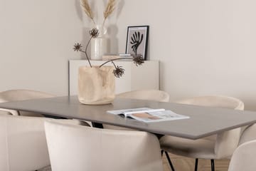 Rektangulär matgrupp Venture Home Grå - Møbler - Bord - Spisegruppe