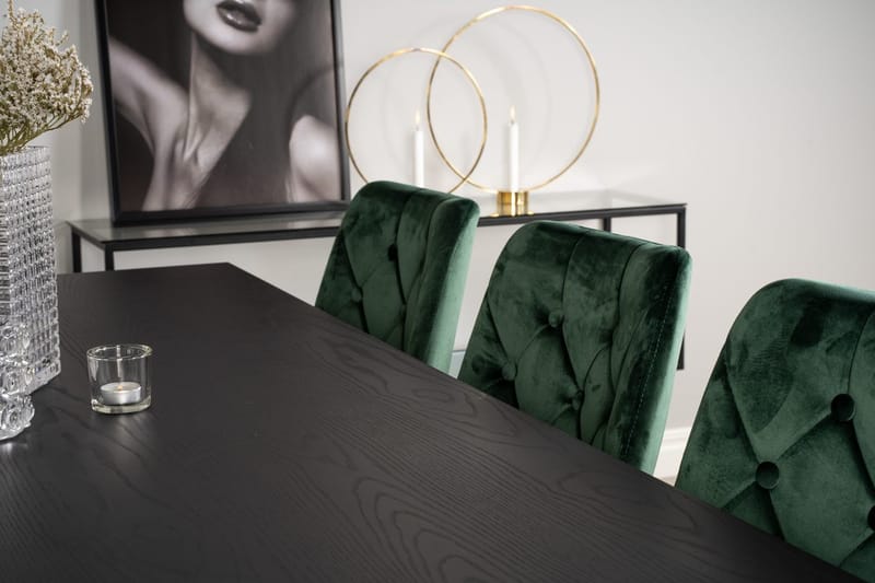 Rektangulär matgrupp Venture Home Guld - Møbler - Bord - Spisegruppe