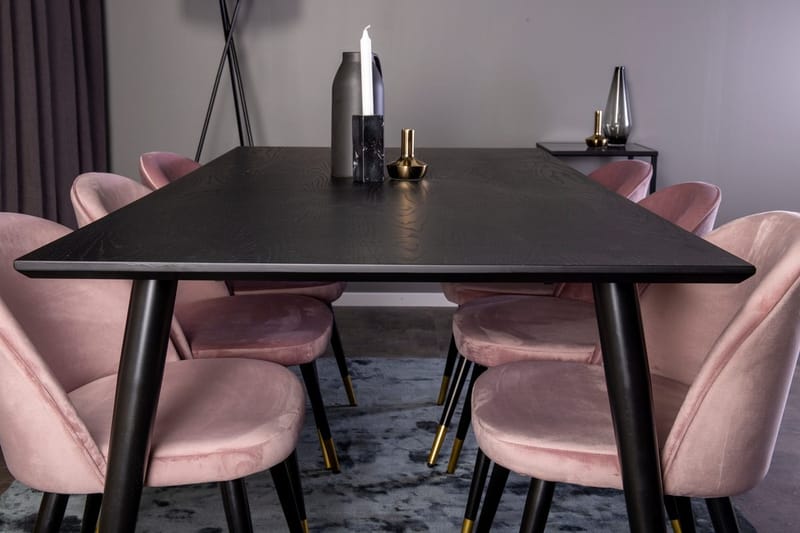 Rektangulär matgrupp Venture Home Guld - Møbler - Bord - Spisegruppe
