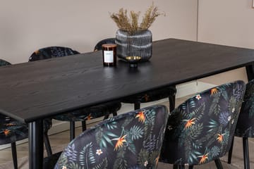Rektangulär matgrupp Venture Home Guld - Møbler - Bord - Spisegruppe
