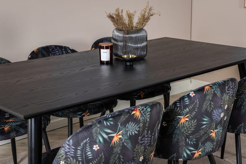 Rektangulär matgrupp Venture Home Guld - Møbler - Bord - Spisegruppe