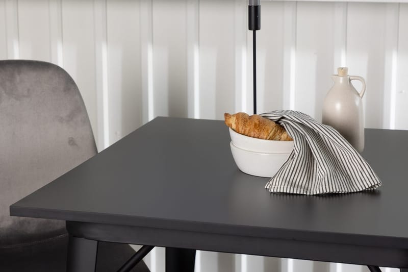 Rektangulär matgrupp Venture Home Ljusgrå Svart 2st - Møbler - Bord - Spisegruppe