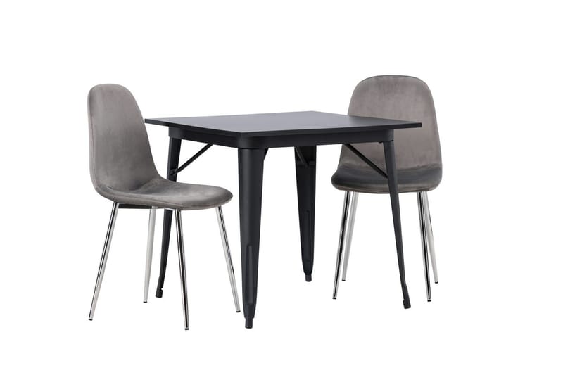 Rektangulär matgrupp Venture Home Ljusgrå Svart 2st - Møbler - Bord - Spisegruppe